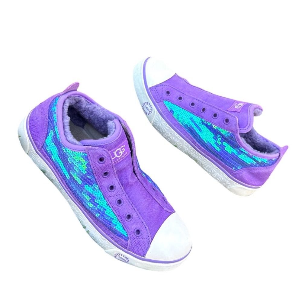 UGG Laela Sequin Slip On Sneakers Women's Size 7 Purple